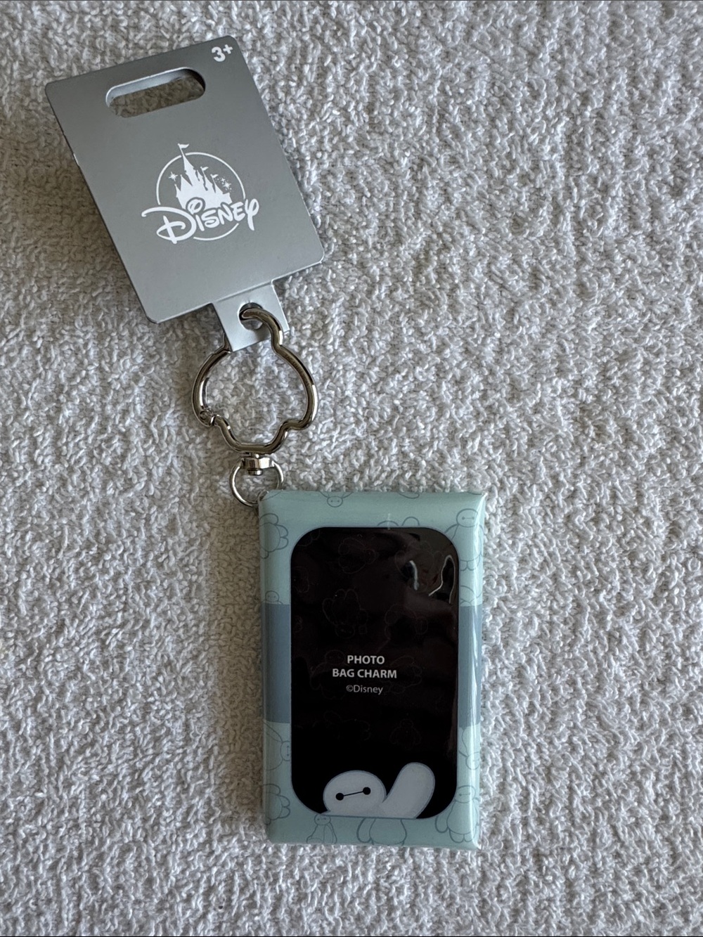 Disney Baymax Photo Bag Charm Keychain - Mint Blue